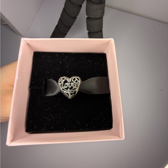 Pandora Jewelry - Retired Pandora Love Life Openwork Heart Sterling Silver Charm